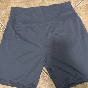 Grey, Teal, Purple and Black High-Waisted Buttery Soft Shorts Size L-XL